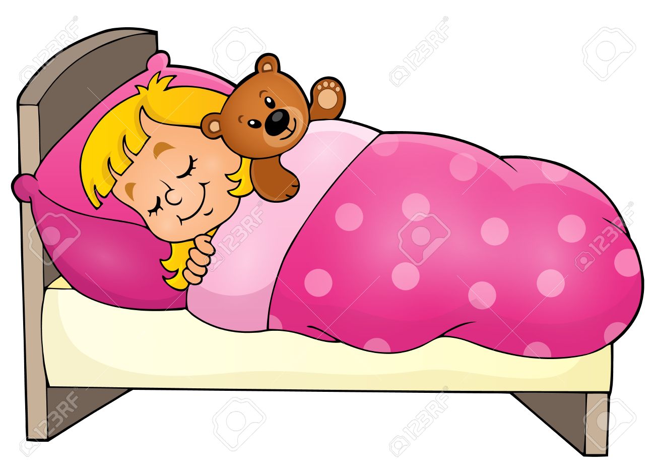 Child Sleeping Clipart.