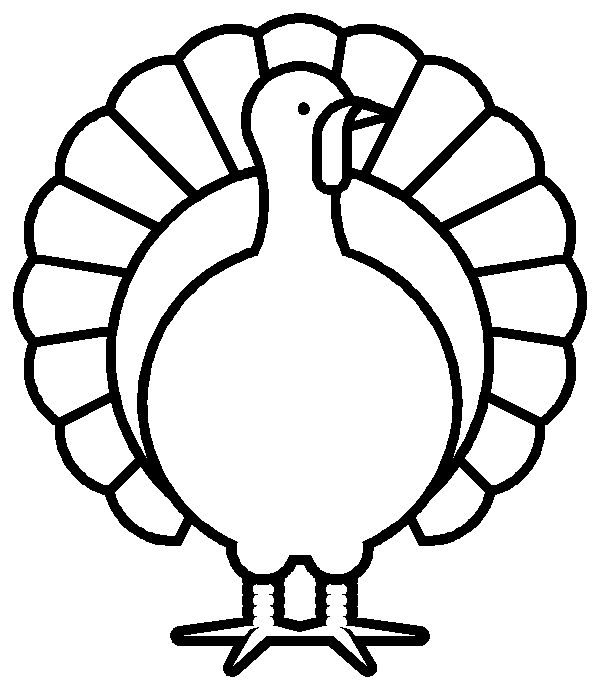 Turkey Clipart To Color.