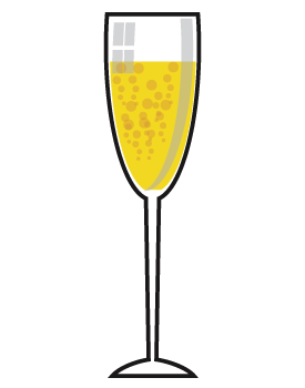 Free clipart champagne glasses.