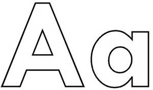 Letter Aa Clipart Black And White.