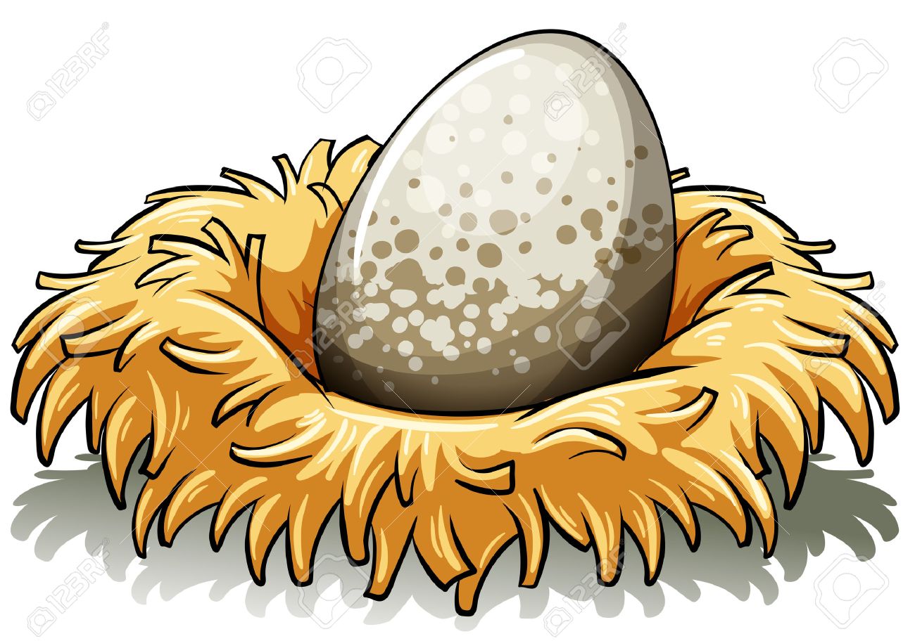 Egg In Nest Clipart.