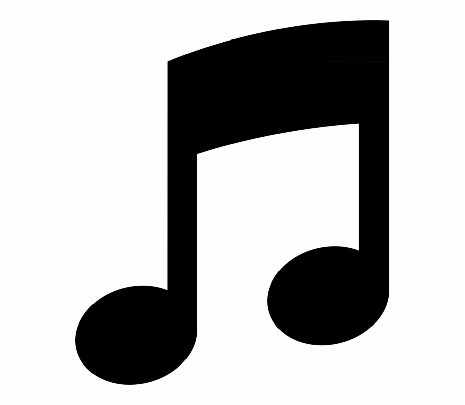 Note Music Symbol Eighth Black Sound Pictogram.