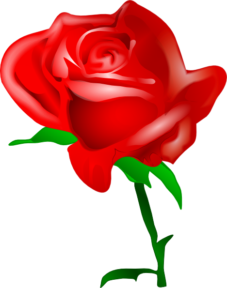 Dozen Red Roses Clipart.