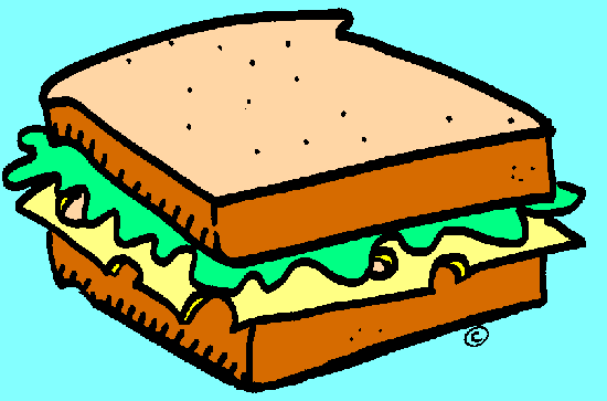 Eating Sandwich Clipart.