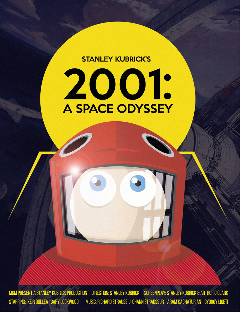 Poster tributo 2001: A Space Odyssey.