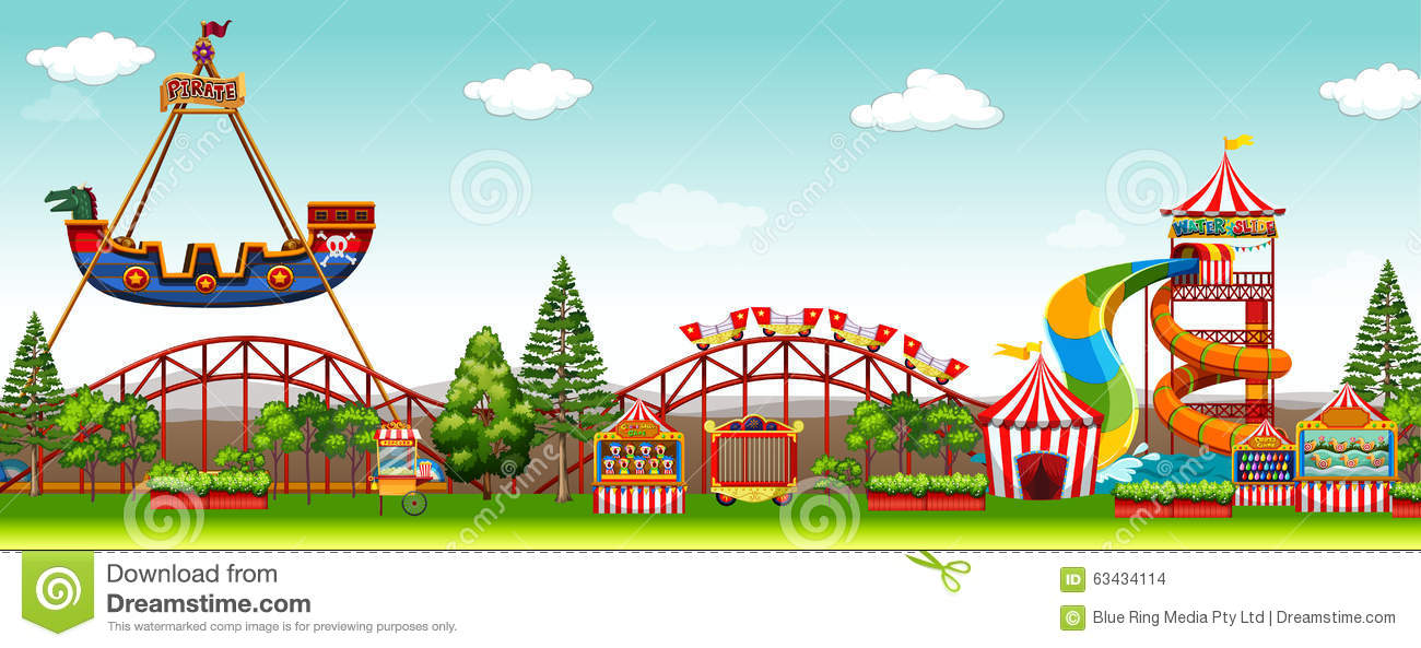 Amusement Park Clip Art.