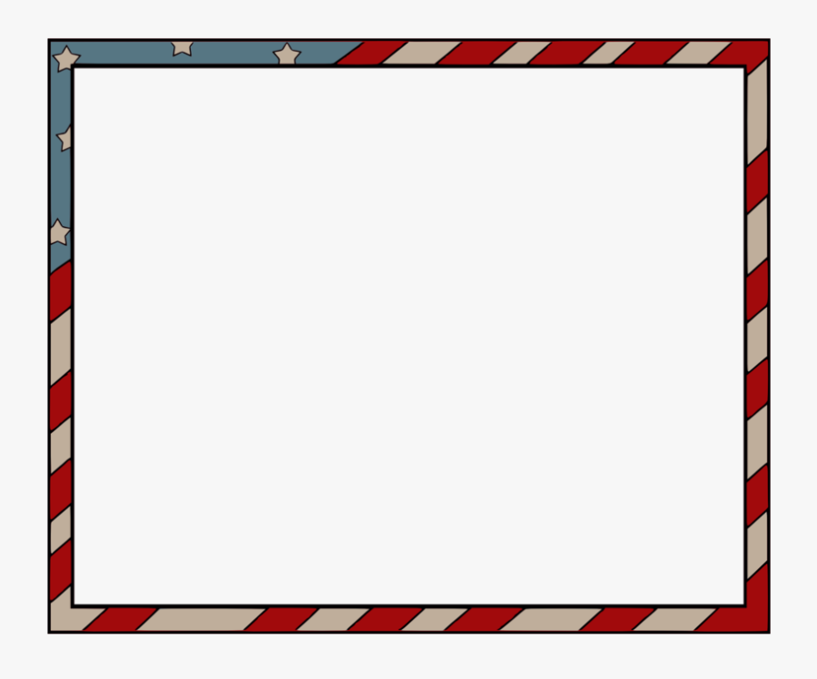 Flag Of America Border , Free Transparent Clipart.