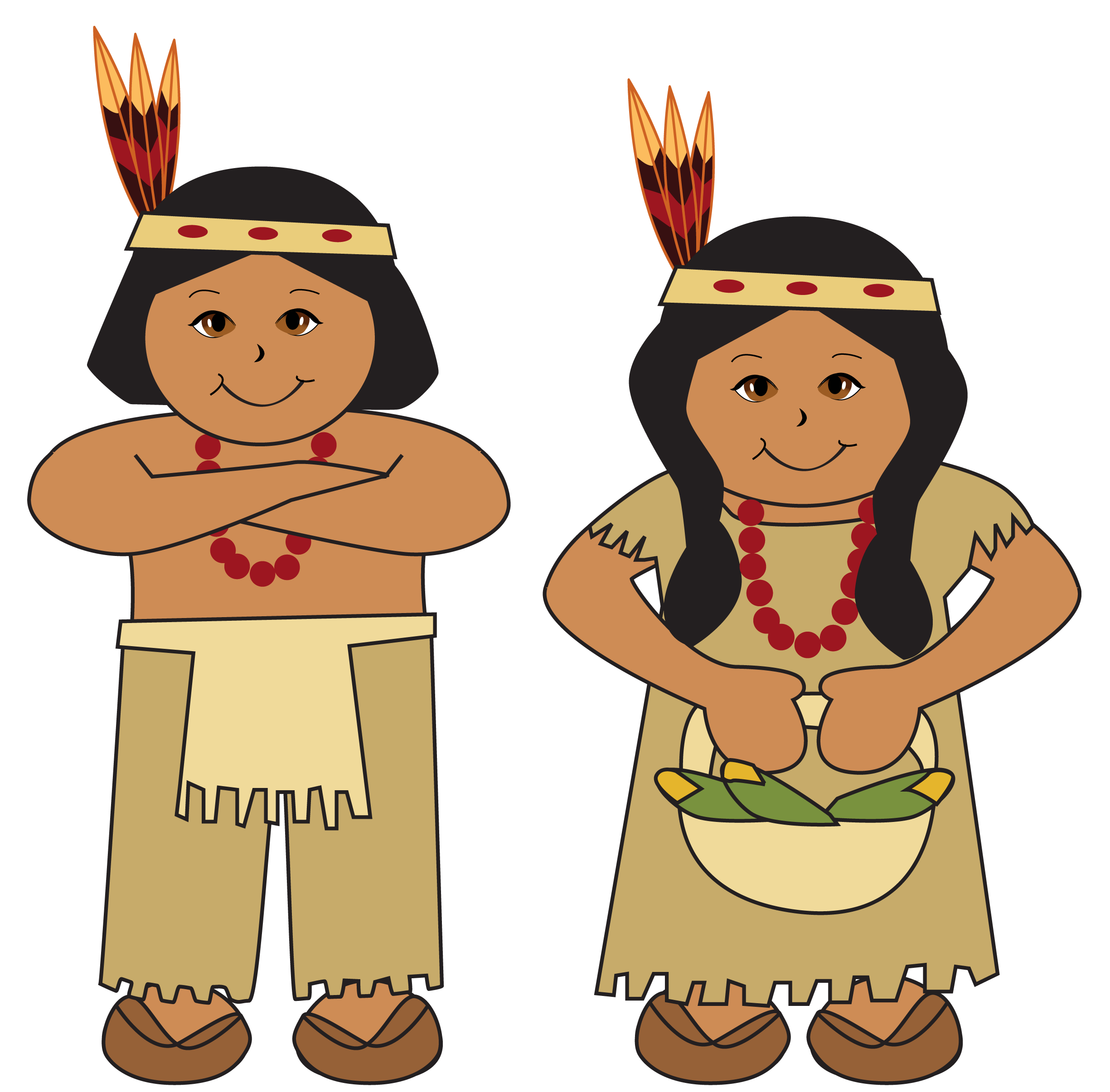 Native american indian native american indian a clip art.