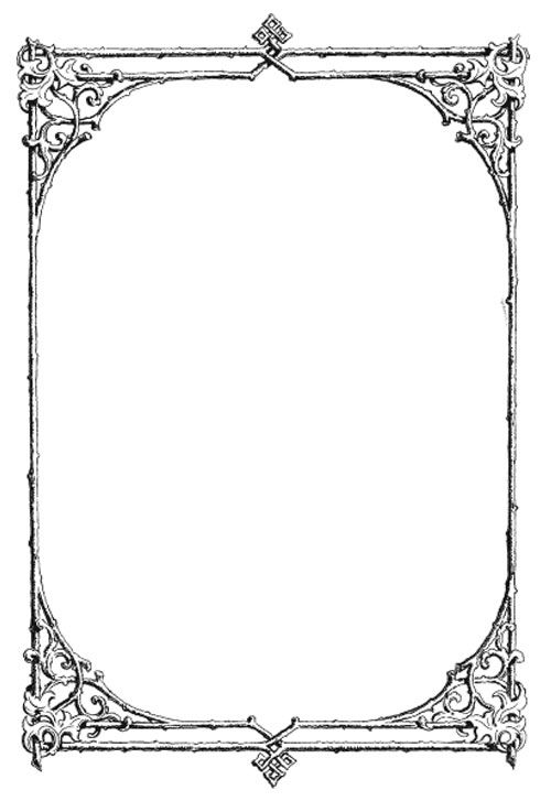 Free vintage clip art images: Free antique clip art frames.