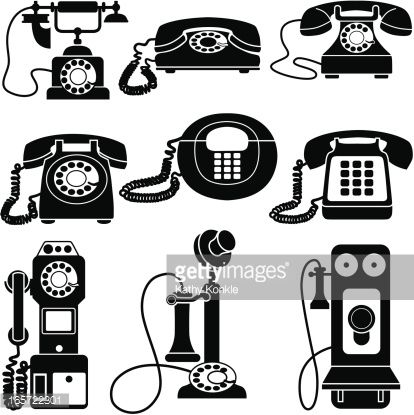 old fashioned telephone clipart.