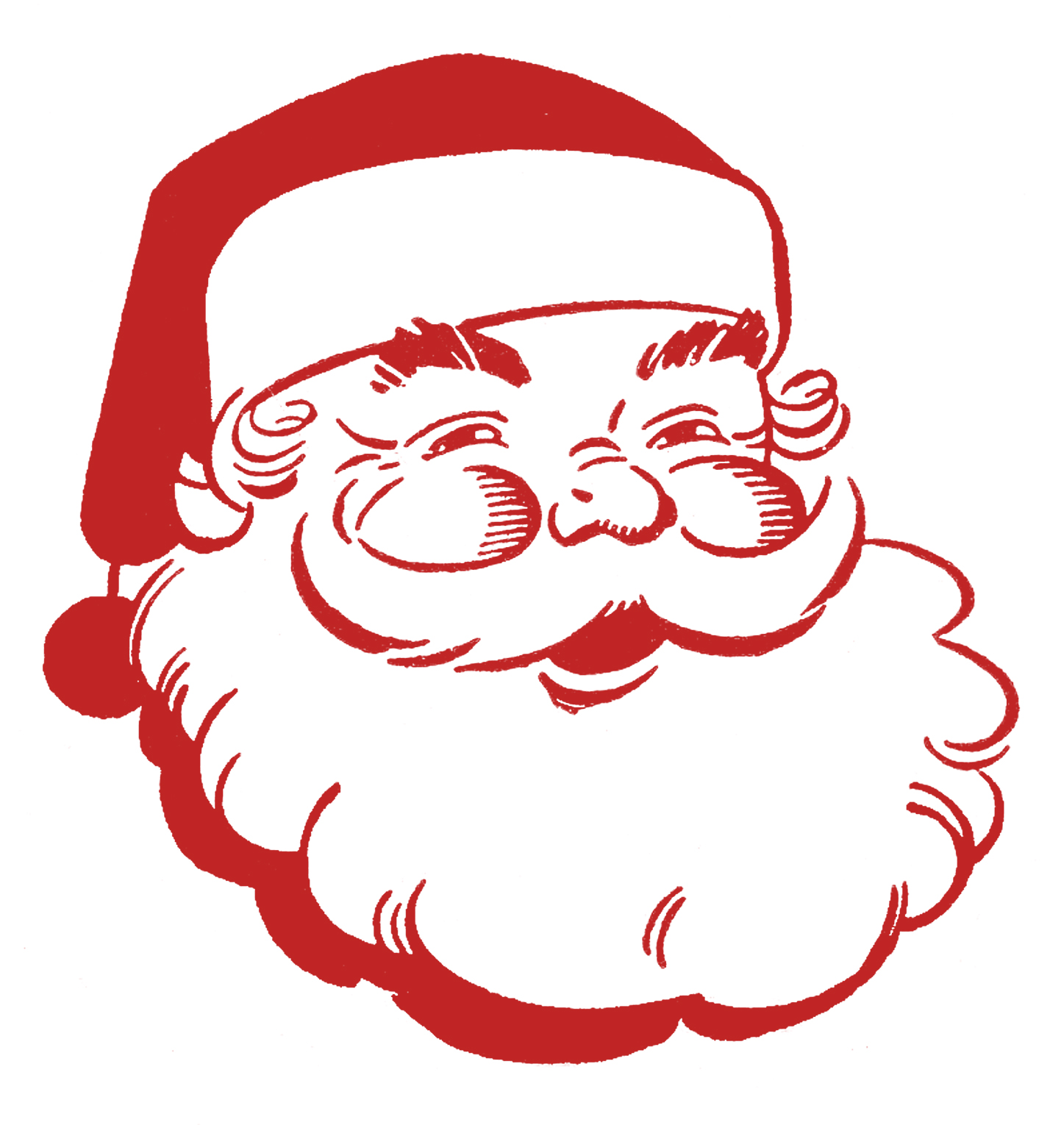 Vintage Santa Clipart.