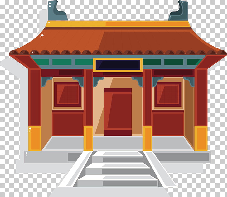 Chinese temple Chinese pagoda , Ancient temple PNG clipart.