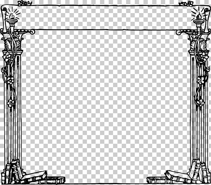 Frames Column Ancient Roman architecture , cartoon border.