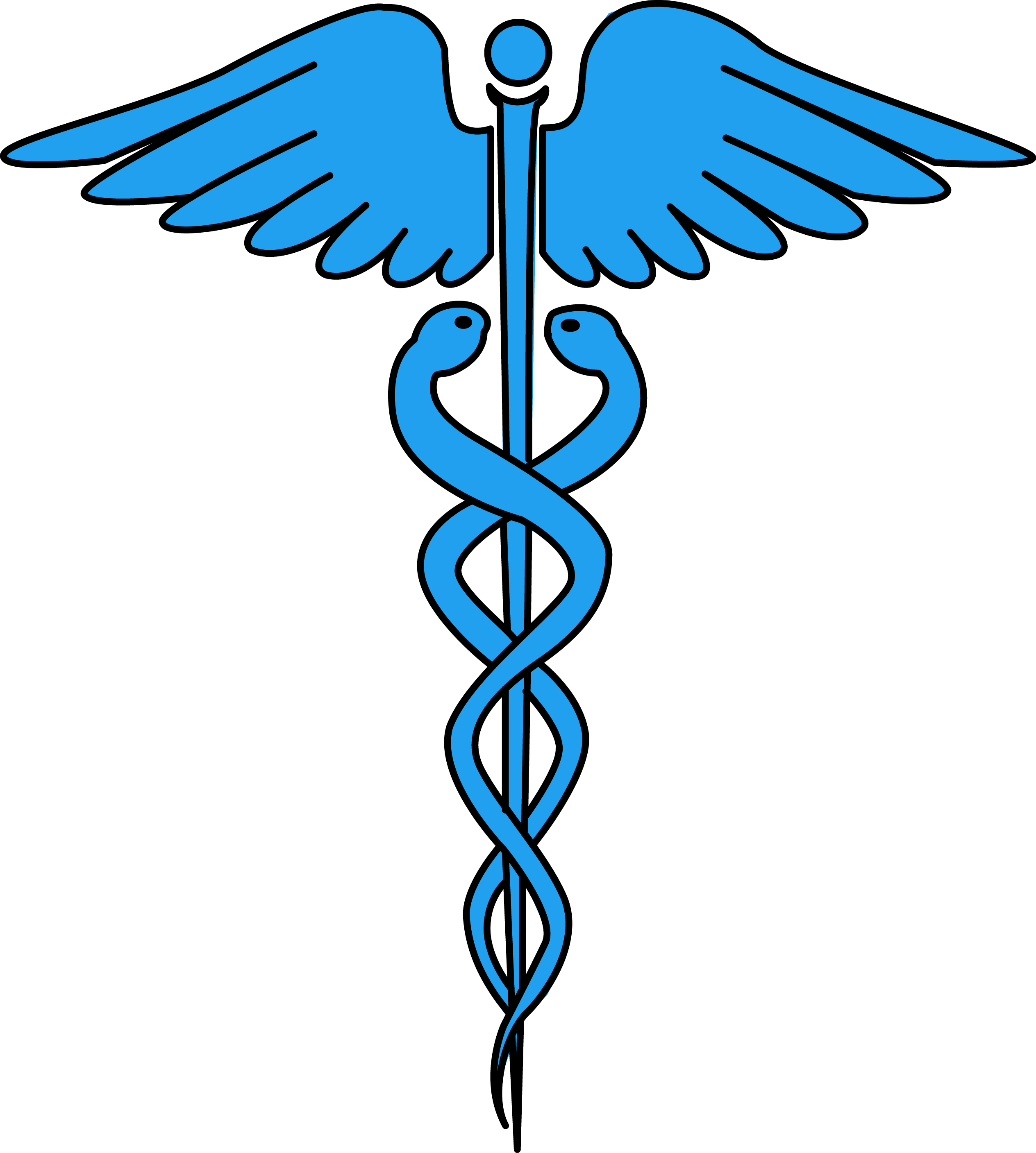 Image for free caduceus medical symbol health high.