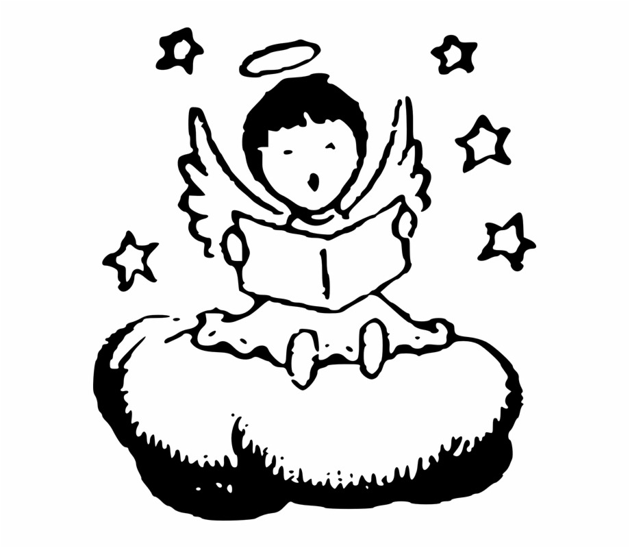 Baby Angel Png Black And White Transparent Baby Angel.