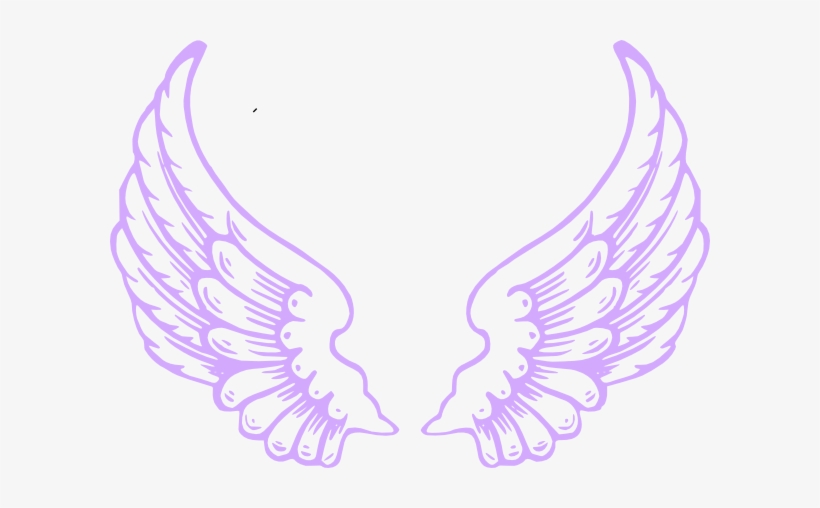 Purple Angel Wings Clip Art.