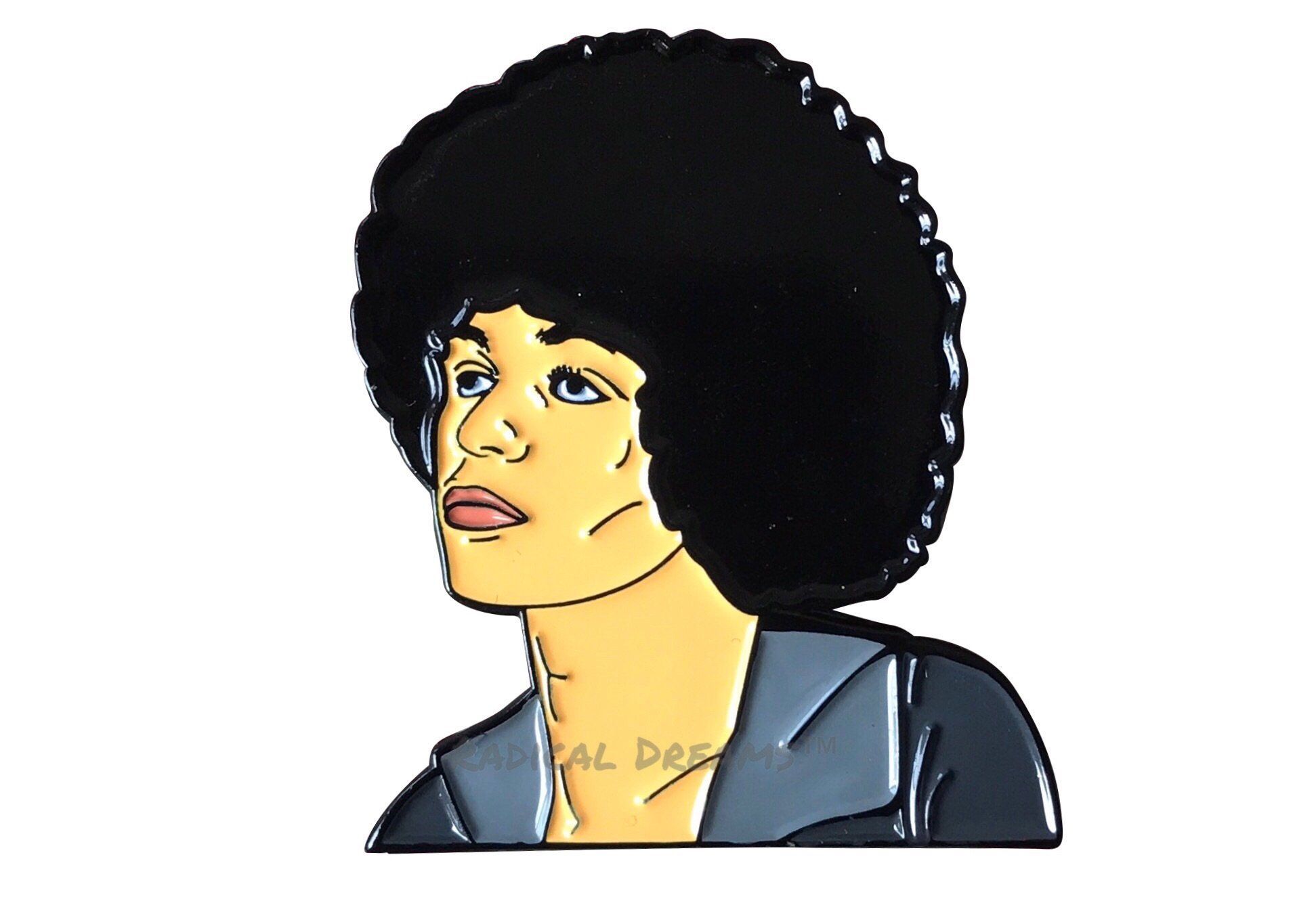 Angela Davis Lapel Pin.