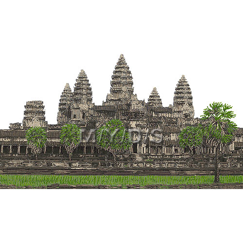 Angkor Wat, Angkor Vat clipart / Free clip art.