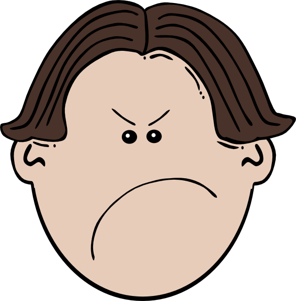 Angry Face Clipart.