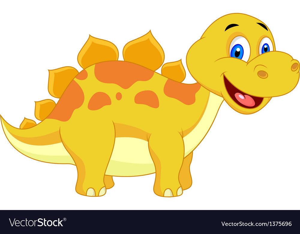 Cute dinosaur cartoon.