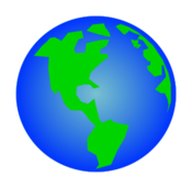 Rotating Earth GIF Animation Vector.