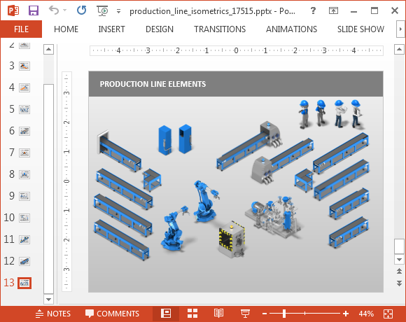 Animated manufacturing clipart.