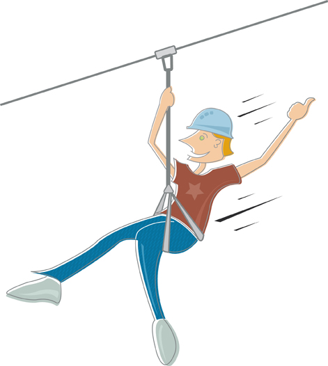 Zip Line Clip Art.