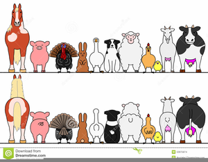 Farm Animal Border Clipart.