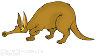 Image Gallery of Aardvark Clipart.