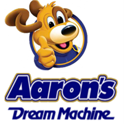 aaron\'s dream machine logo.