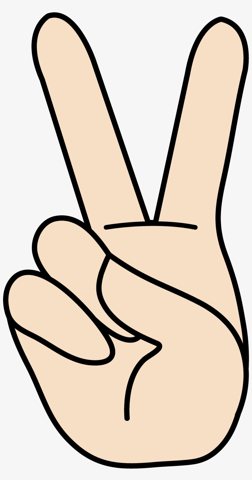 2 finger hand signal clipart clipart images gallery for free.