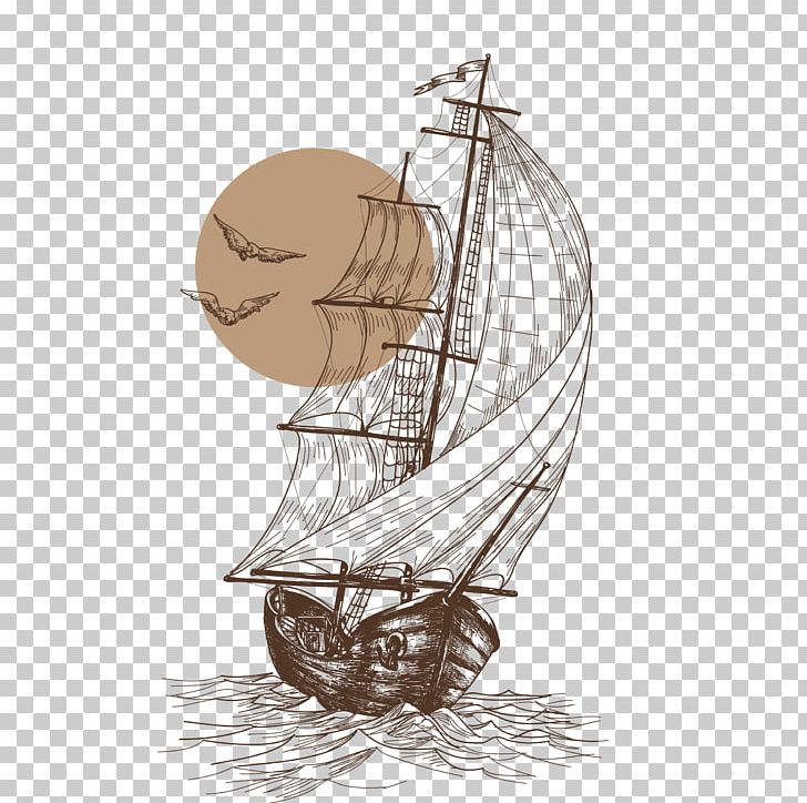 Gulls Sailboat Sailing Ship PNG, Clipart, Abstract Lines.