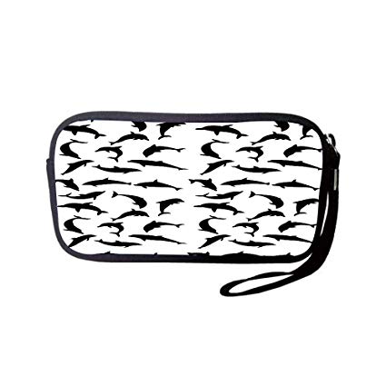 Amazon.com: Neoprene Wristlet Wallet Bag,Coin Pouch,Dolphin.