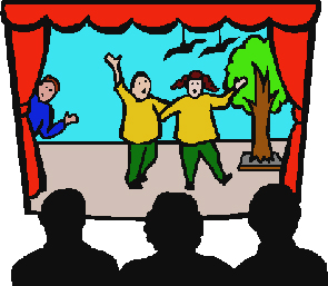 Actors On Stage Clipart.