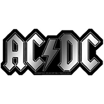 Licenses Products AC/DC Logo Sticker, Chrome.