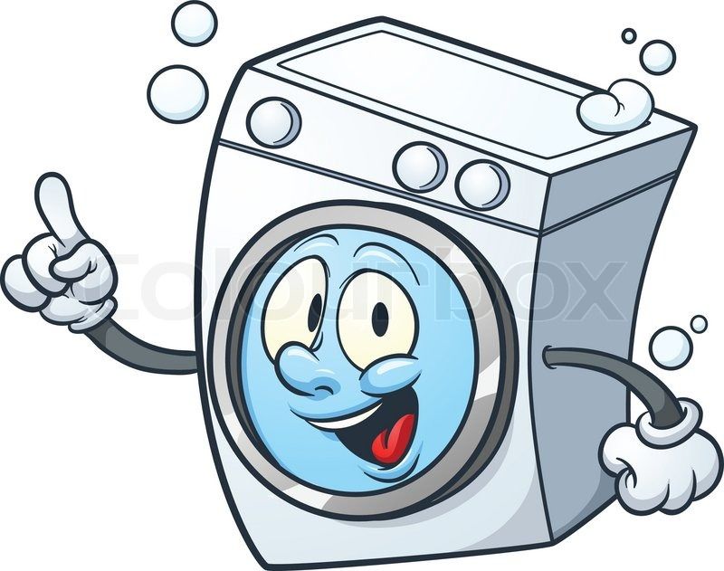 Funny Washing Machine Clipart.