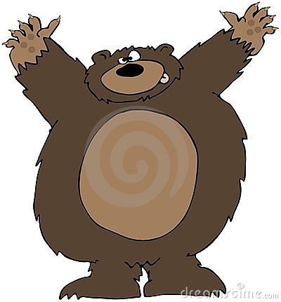 Bear Attack Clipart.