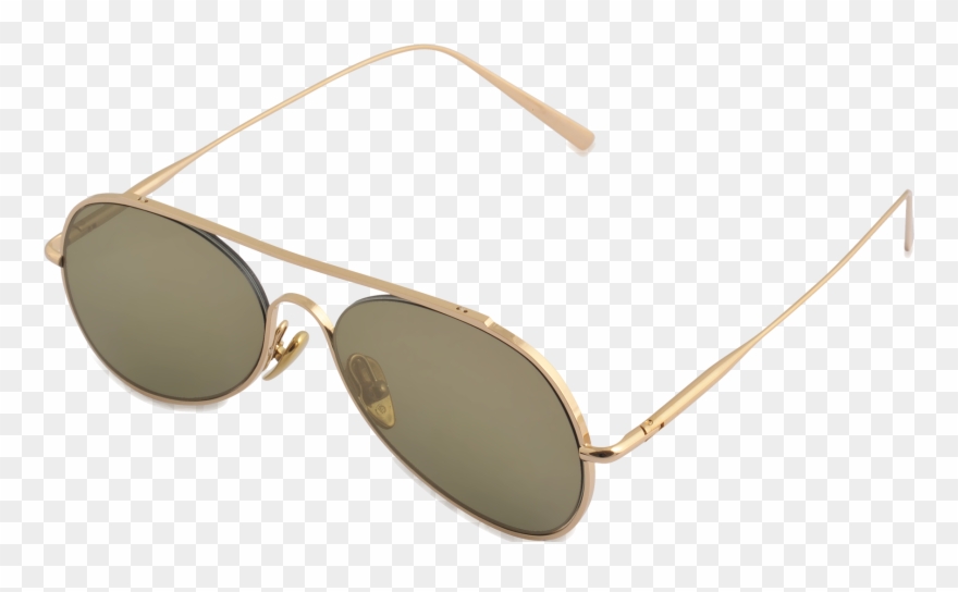 Acne Studios Small Aviator Sunglasses Gold Donna.