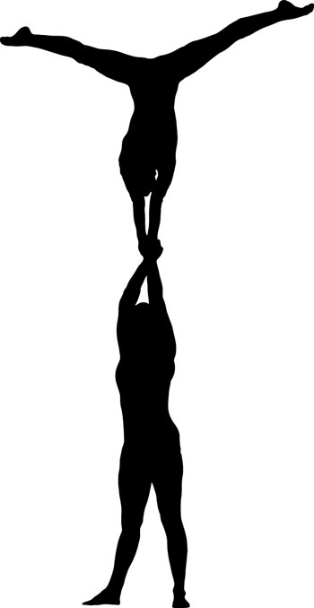 Acrobatic Gymnastics Clipart.