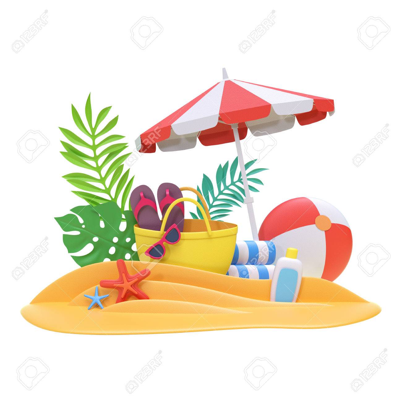 Beach Picnic Clipart.