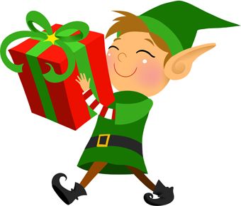 2428 Christmas Elf free clipart.