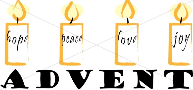 Christmas Word Art for Advent.