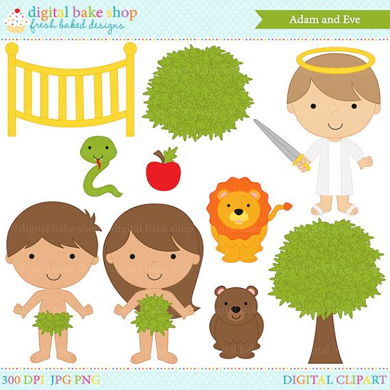 Cute Adam And Eve Clipart.