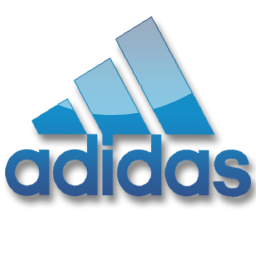 Blue, Adidas icon.