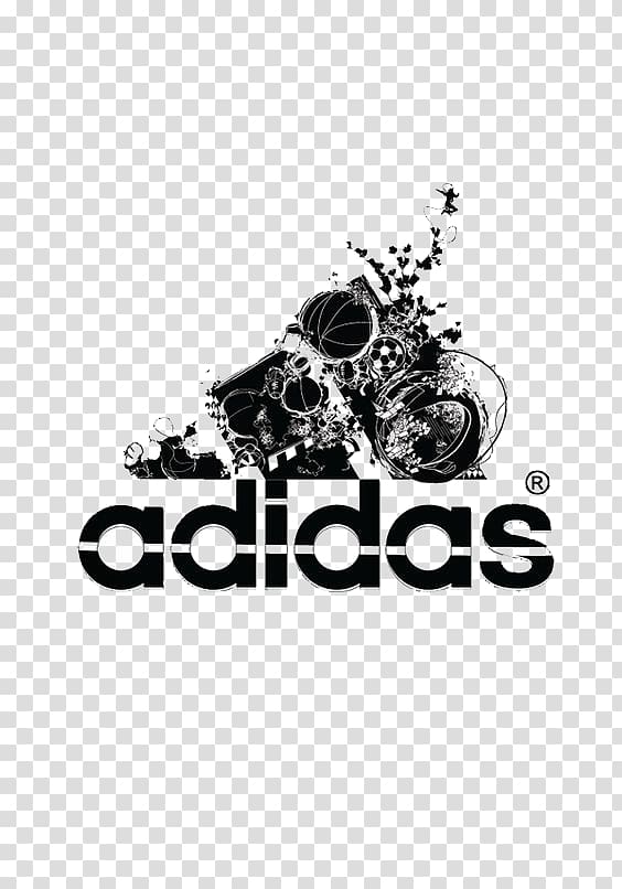 Adidas logo, Adidas sports brand transparent background PNG.