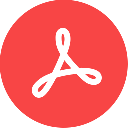 Adobe Acrobat Icon Flat.