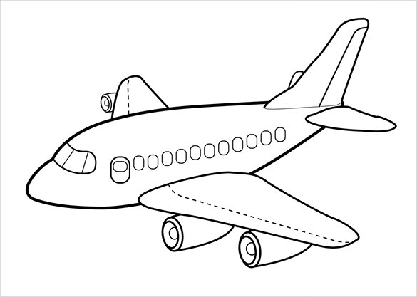 Airplane Coloring Pages Free.