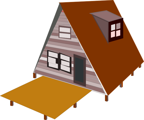 A Frame House Clip Art at Clker.com.