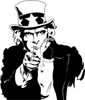 Uncle sam clipart black and white » Clipart Station.