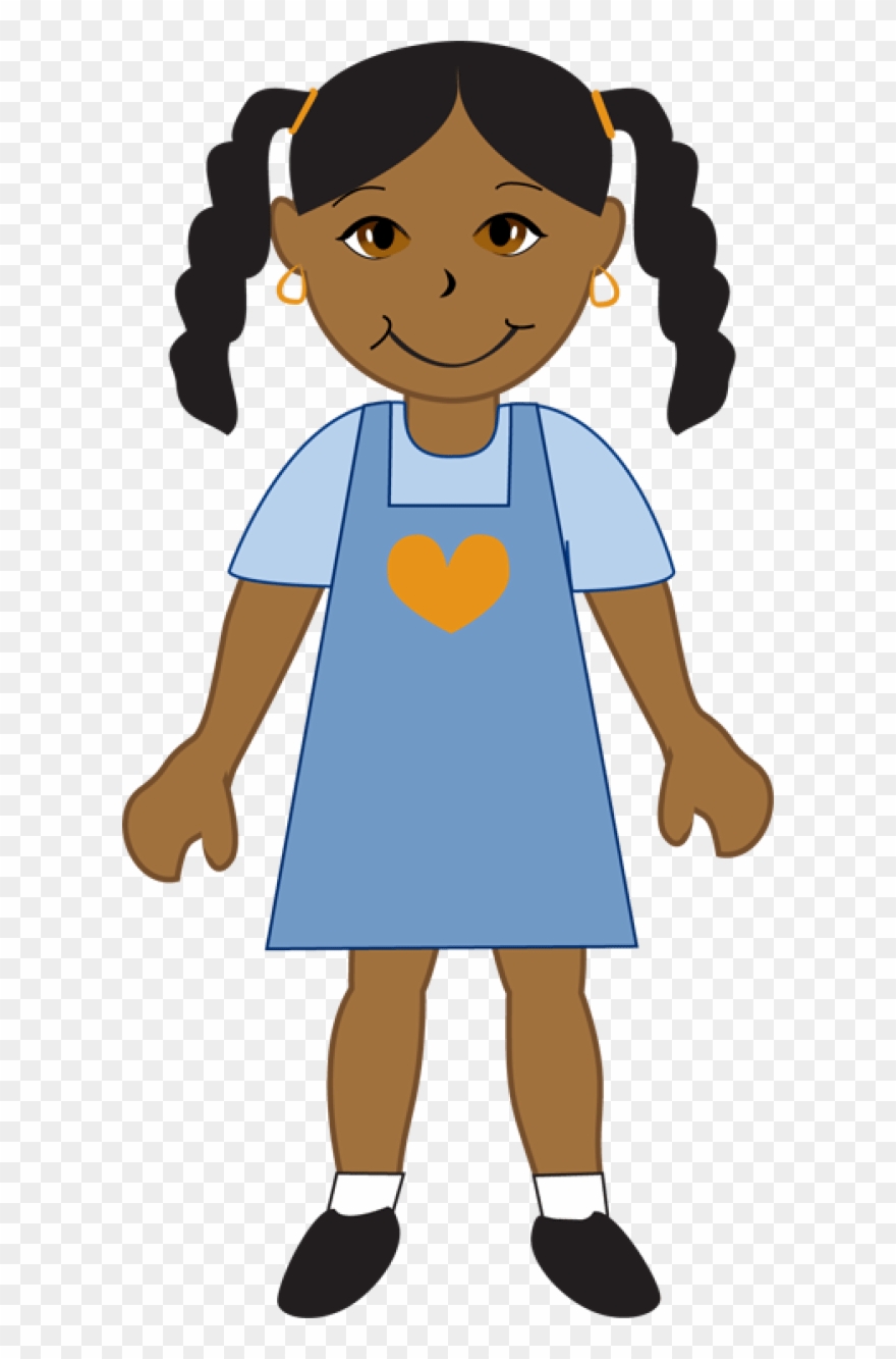 Clip Art African American Girl.